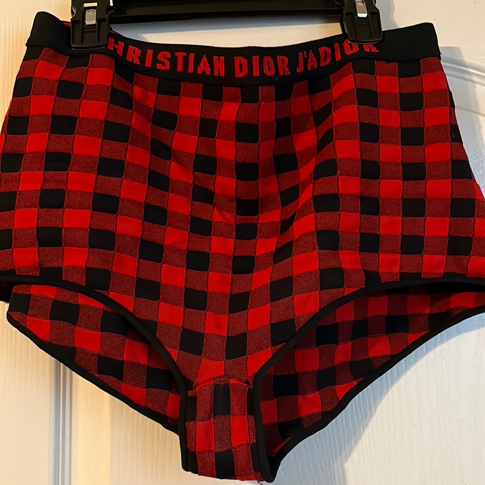 Red Dior briefs